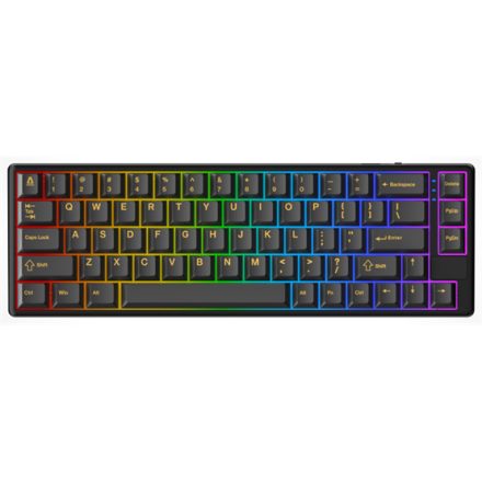 AVAX GM01 PRO 65% RGB tri-mode mechanikus billentyűzet Gateron barna switch