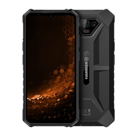 HAMMER Iron V 6,5" 6/64GB Dual SIM okostelefon - fekete - Bontott, javított termék