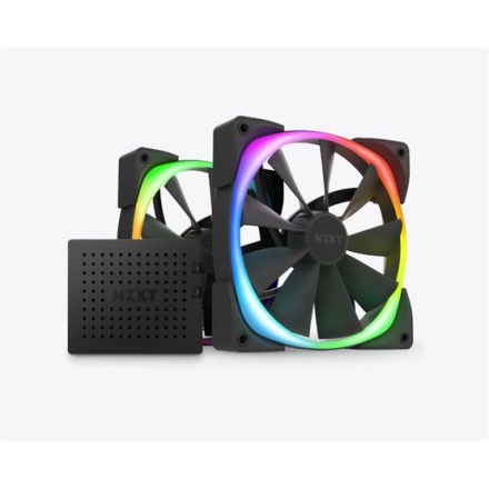 NZXT Aer RGB 2 - 140mm - fekete - Twin Starter Pack - HF-2814C-DB