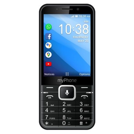 myPhone UP SMART 3,2" mobiltelefon - fekete - Bontott, sérült termék