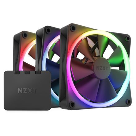 NZXT F120 RGB 3IN1 - 120mm - fekete - RF-R12TF-B1