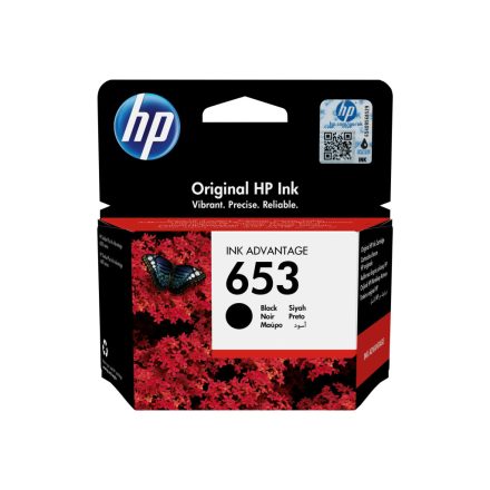 HP 653 Black Original Ink Advantage Cart