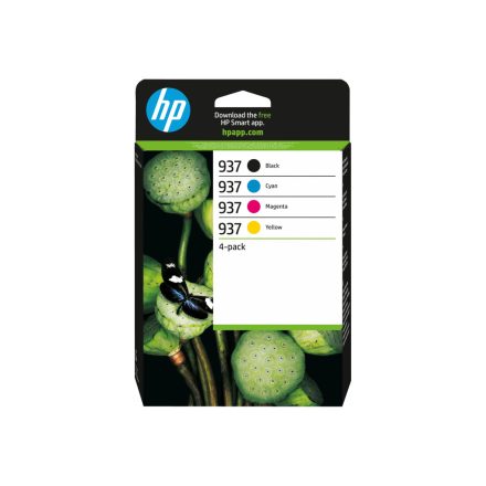 HP 937 CMYK Original Ink Cartridge 4-Pac