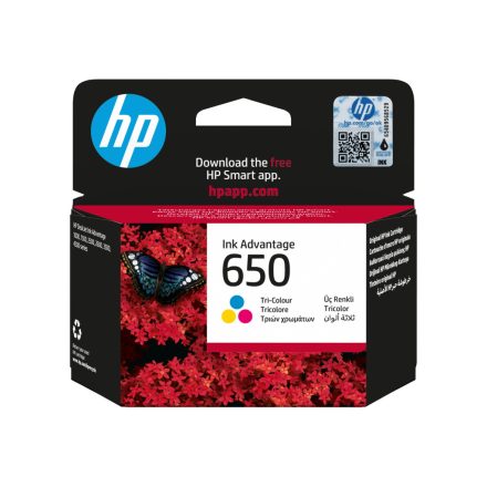 HP 650 color tintapatron