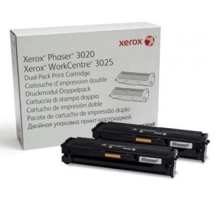 Xerox Phaser 3020,3025 Dupla Toner 2x1,5k (Eredeti)