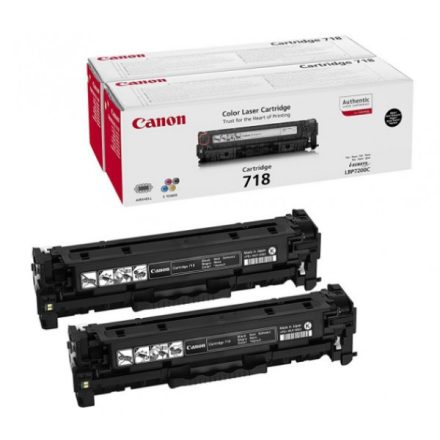 Canon CRG718 Toner Black 2 x 3.400 oldal kapacitás