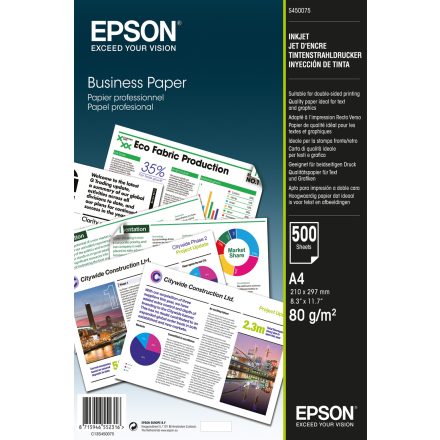 Epson Bright White Üzleti nyomtatópapír (A4, 500 lap, 80g)