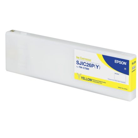 Epson SJIC26P(Y) C7500 Tintapatron Yellow 294,3ml