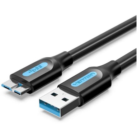 Vention USB-A 3.0/M -> Micro USB-B,   ( PVC,fekete), 1,5m, kábel