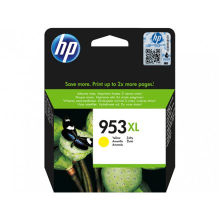 HP F6U18AE Tintapatron Yellow 1.450 oldal kapacitás No.953XL