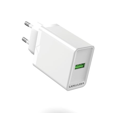 Vention USB-A (1port,18W, fehér) , töltő