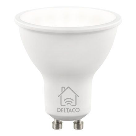 Deltaco SMART HOME SH-LGU10W WiFi, GU10, 5W, 2700-6500K, fehér, szabályozható Izzó