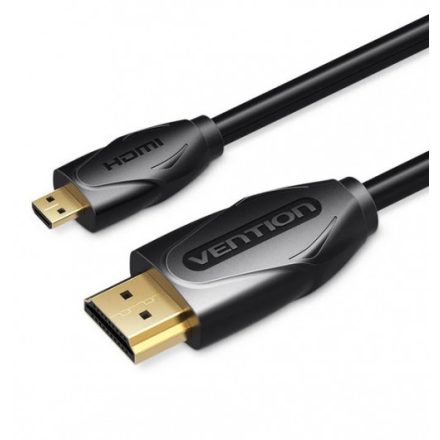 Vention micro HDMI/M -> HDMI/M, (fekete) 2m, kábel