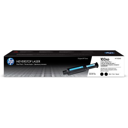 HP W1103AD Toner Black 2*2.500 oldal kapacitás No.103