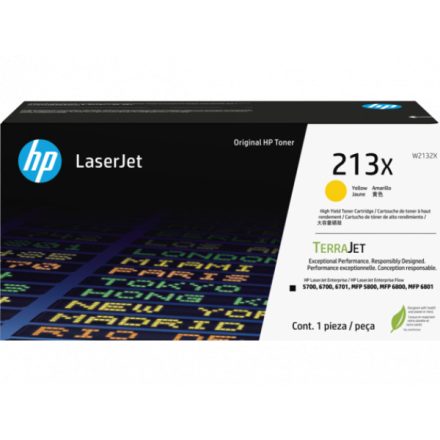 HP W2132X Toner Yellow 6.000 oldal kapacitás No.213X