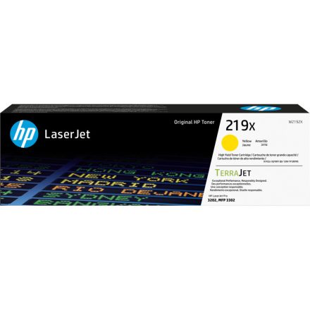 HP W2192X Toner Yellow 2.500 oldal kapacitás No.219X