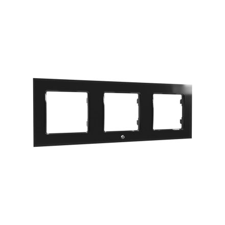 Shelly, Wall Switch Frame x3 Black