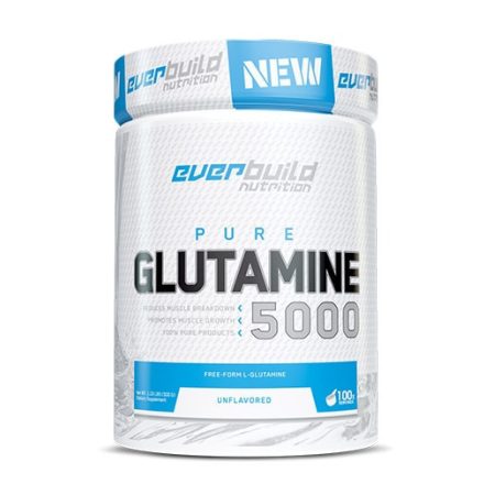 EverBuild Nutrition GLUTAMINE 5000 - 500g 100%-os gyógyszerészeti tisztaságú glutamin