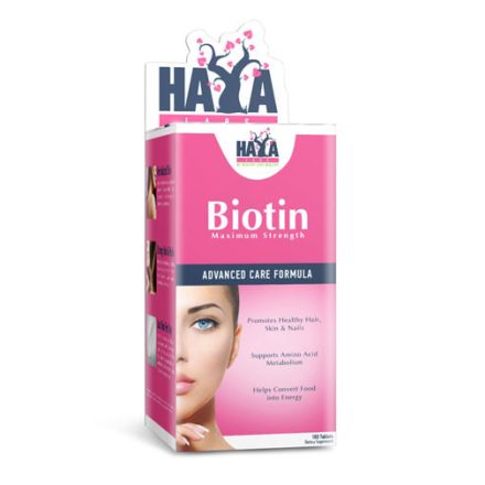 Haya Labs - Biotin Maximum Strength 10 000 mcg. / 100 Tabs - Haj, bőr, köröm