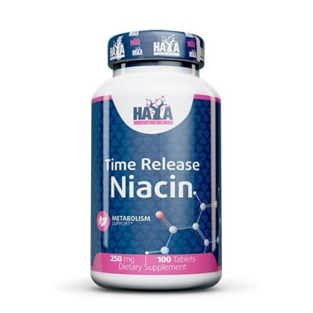 Haya Labs - Niacin Time Release 250mg / 100 tabs.