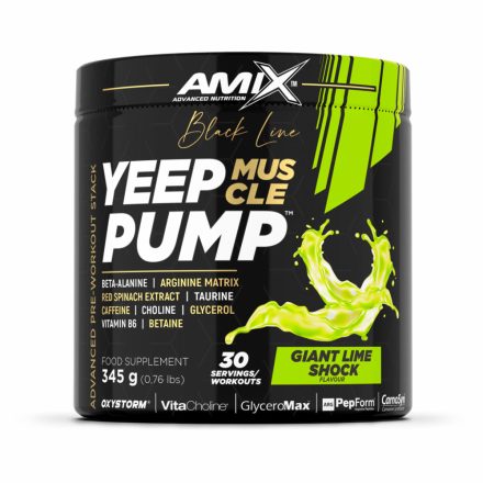 Amix Nutrition - Amix™ Black Line Yeep Pump 345g Giant Lime Shock - Stimuláns edzés előtti formula