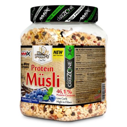 AMIX Nutrition - Mr.Popper's - LowCarb Protein Müsli 500g chocolate-coconut - Müzli, csoki-kókusz