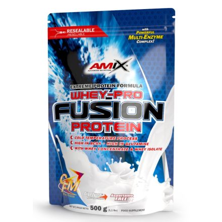 AMIX Nutrition - WheyPro FUSION protein 500g / 1000g / 2300g / 4000g - 500, Chocolate - Tejsavófehérje, csoki