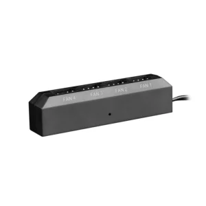 DeepCool FH-04 PWM ventilátor elosztó, 4 db 4 pines kimenet, fekete