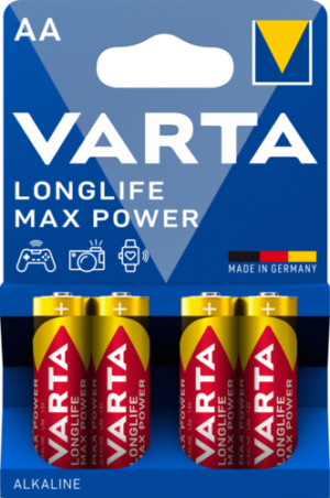 Varta Longlife Max Power AA alkáli ceruzaelem, 4 db