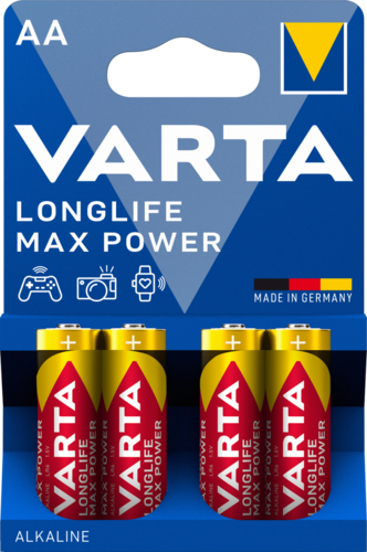 Varta Longlife Max Power AA alkáli ceruzaelem, 4 db
