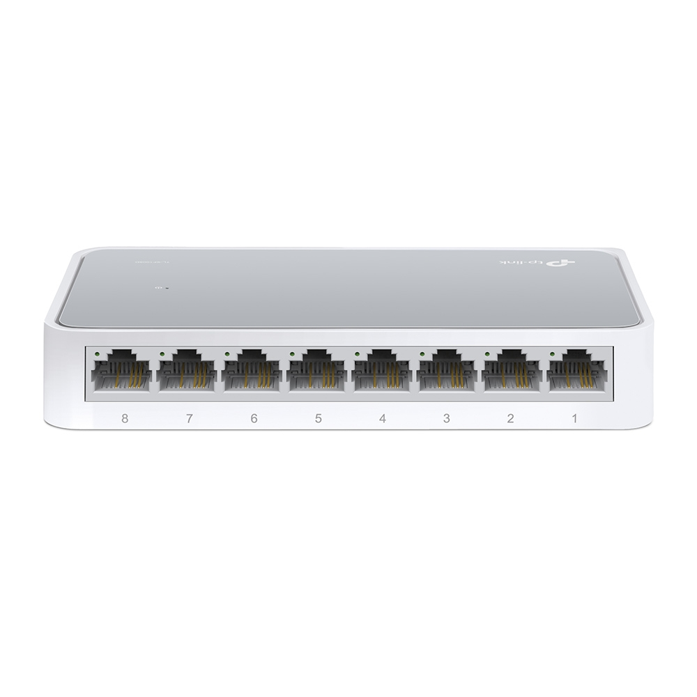 TP-Link TL-SF1008D 8 portos asztali switch, 10/100 Mbps