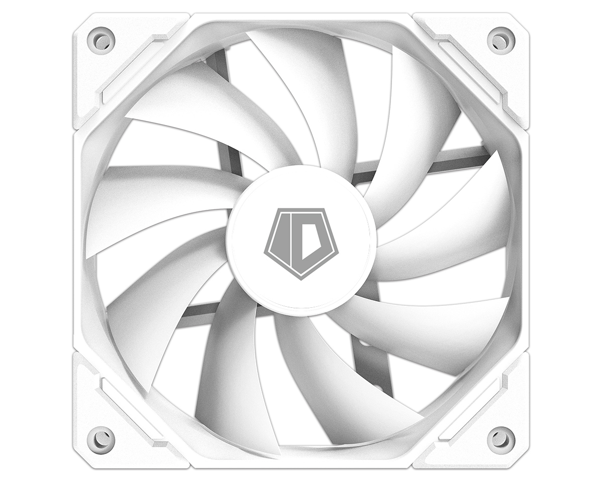 ID-Cooling TF-12025-ARGB Trio Snow 12 cm ventilátor, ARGB, fehér, 3 db