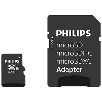 Philips 32 GB microSD kártya, Class 10 UHS-I, adapterrel