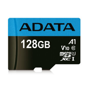 ADATA Premier 128 GB microSDXC kártya, A1 V10, adapterrel