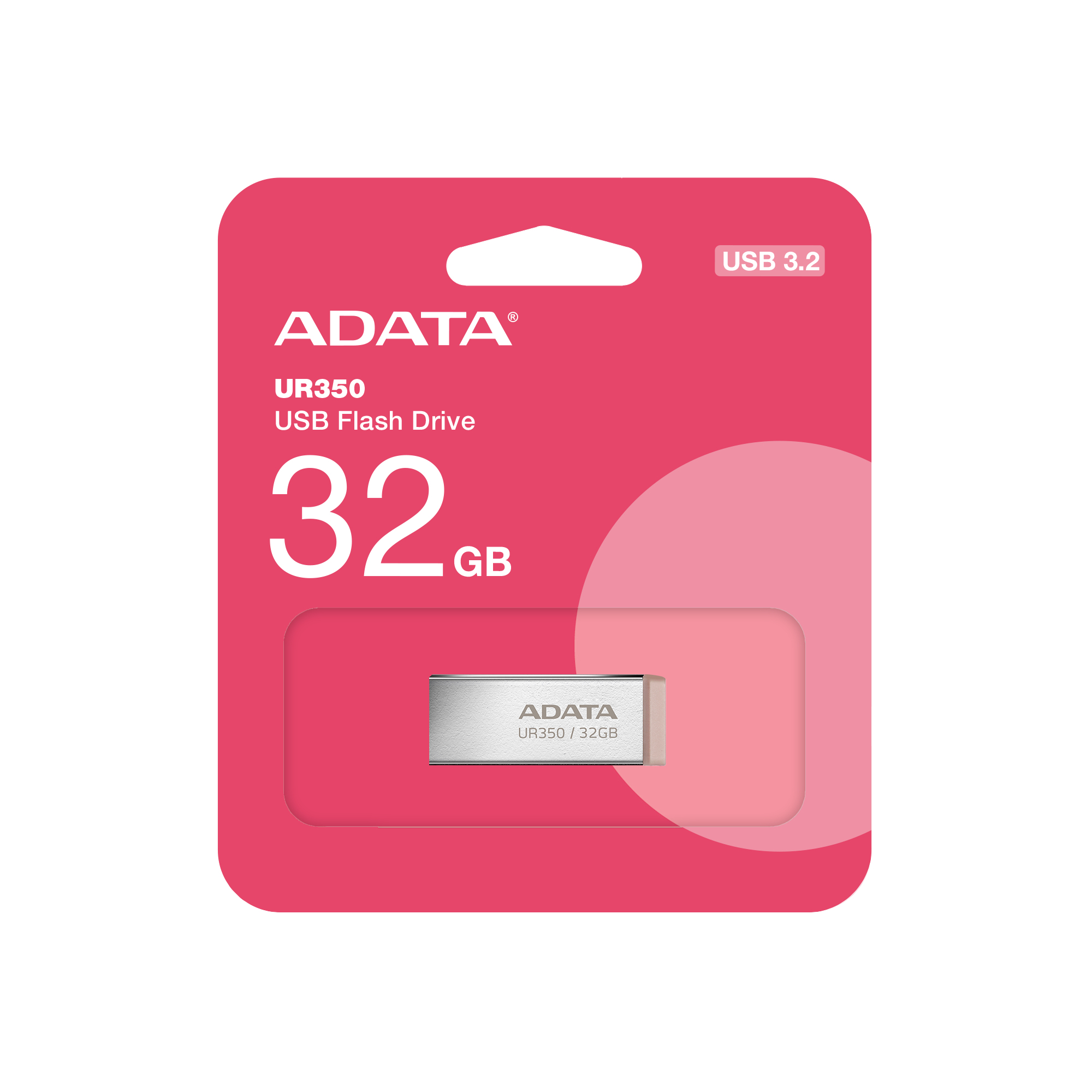 ADATA UR350 32 GB fémházas pendrive, USB 3.2, barna 5