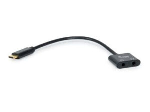 Equip 133469 USB-C - 2x 3,5 mm jack átalakító DAC-kal, 15 cm