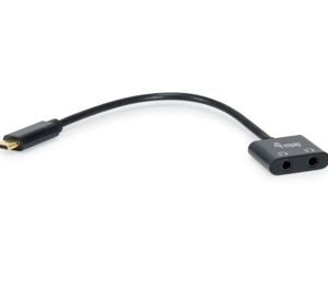 Equip 133469 USB-C - 2x 3,5 mm jack átalakító DAC-kal, 15 cm