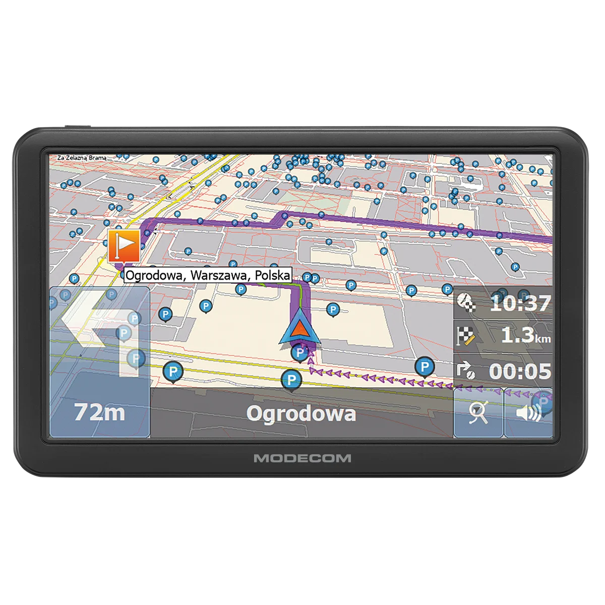 Modecom FreeWAY CX 7.4 GPS navigáció, 7", MapFactor Európa térkép