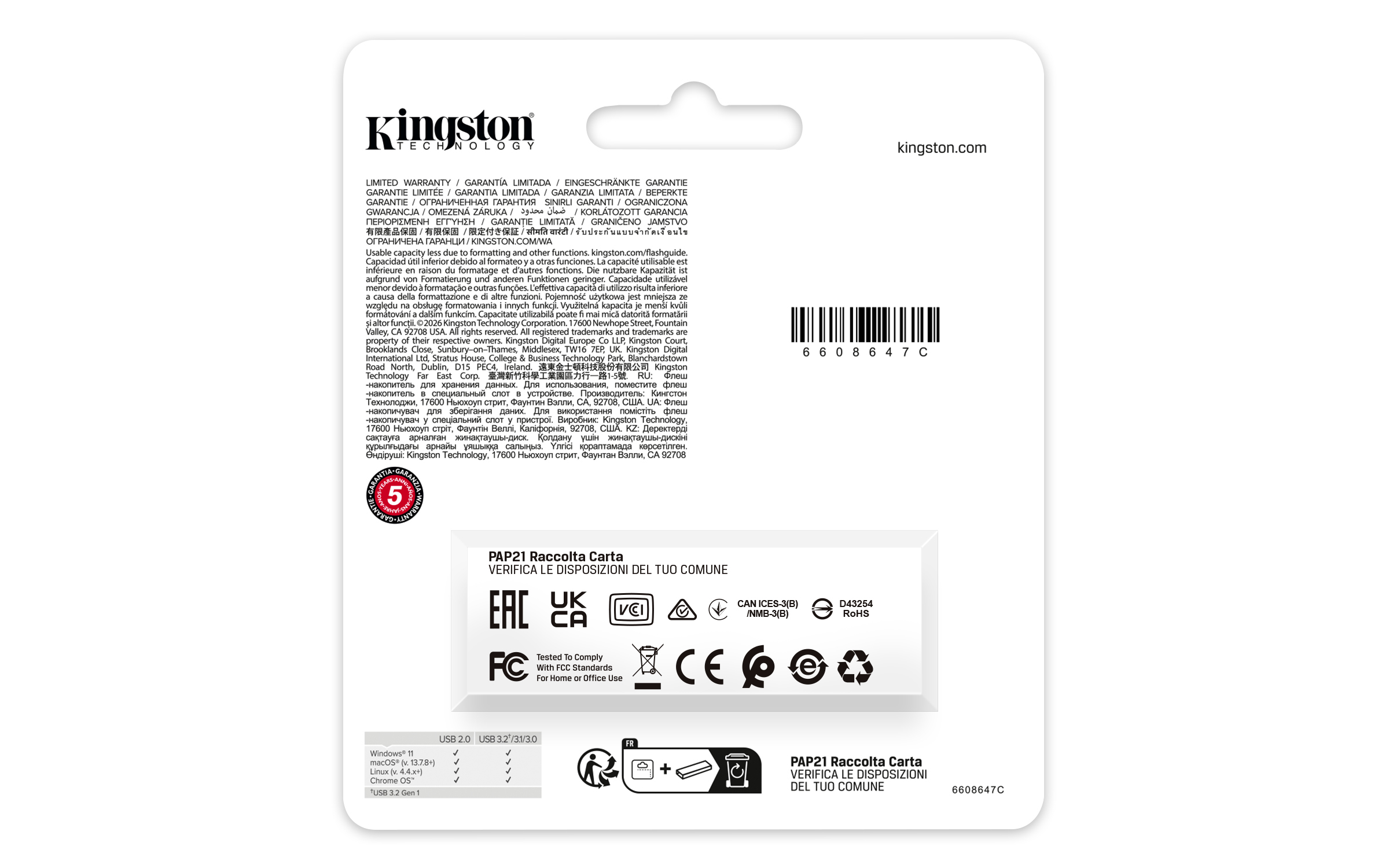 Kingston DataTraveler Exodia 128 GB pendrive, USB 3.2, fekete-kék 5