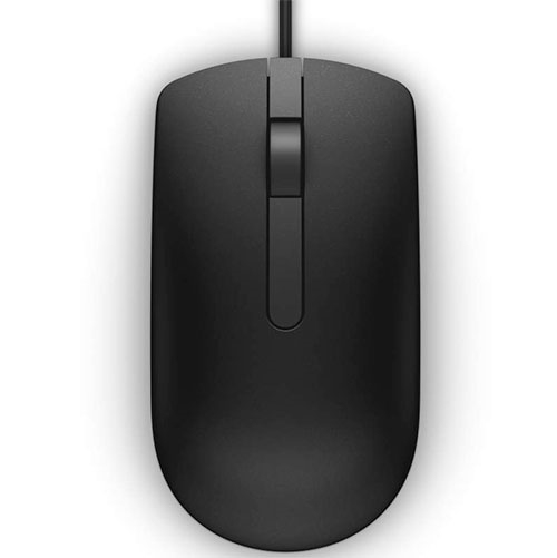 Dell MS116 vezetékes optikai egér, fekete 2