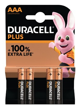 Duracell Plus AAA mikroelem, 4 db