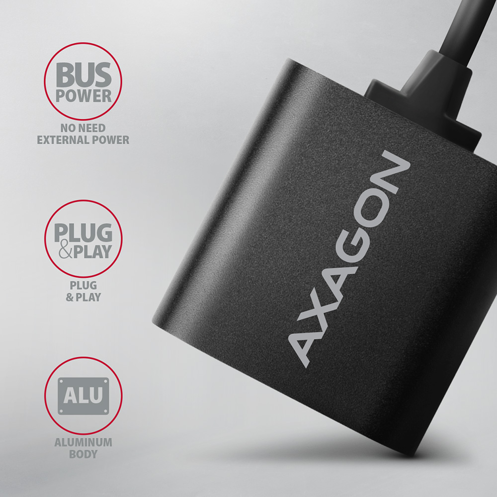 Axagon ADA-12 USB hangkártya, 2.0 4