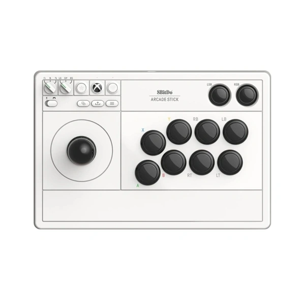 8BitDo Arcade Stick Xbox Series X|S / Xbox One / PC fehér vezeték nélküli kontroller