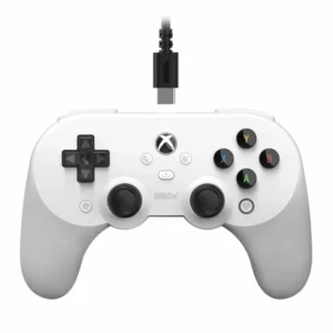 8BitDo Pro 2 Wired, Xbox Series X|S, Xbox One, PC, Hall-Effect, fehér vezetékes kontroller