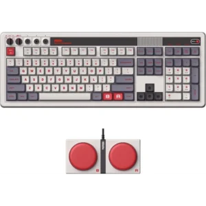 8BitDo Retro 108, Mechanikus, Kailh Box, N Edition, vezeték nélküli billentyűzet