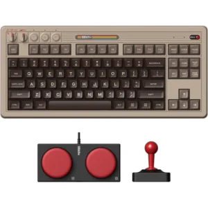 8BitDo Retro 87, Mechanikus, Kailh Box, C64 Edition, vezeték nélküli billentyűzet