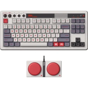8BitDo Retro 87, Mechanikus, Kailh Box, N Edition, vezeték nélküli billentyűzet