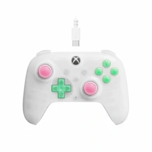 8Bitdo Ultimate Mini, Xbox Series X|S, Xbox One, PC, Official, Hall-Effect, áttetsző fehér vezetékes kontroller