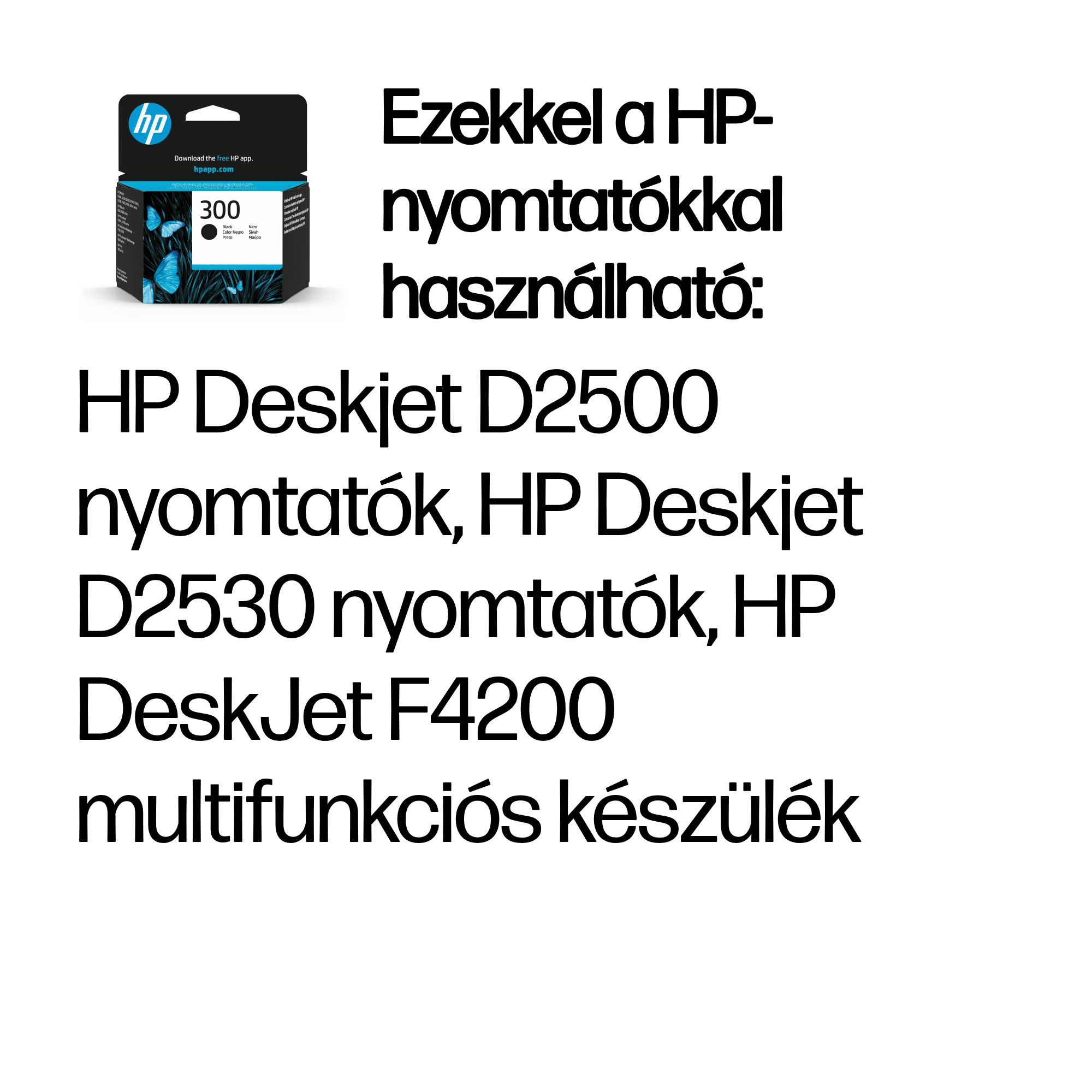 HP 300 eredeti fekete tintapatron (CC640EE), kb. 200 oldal 2