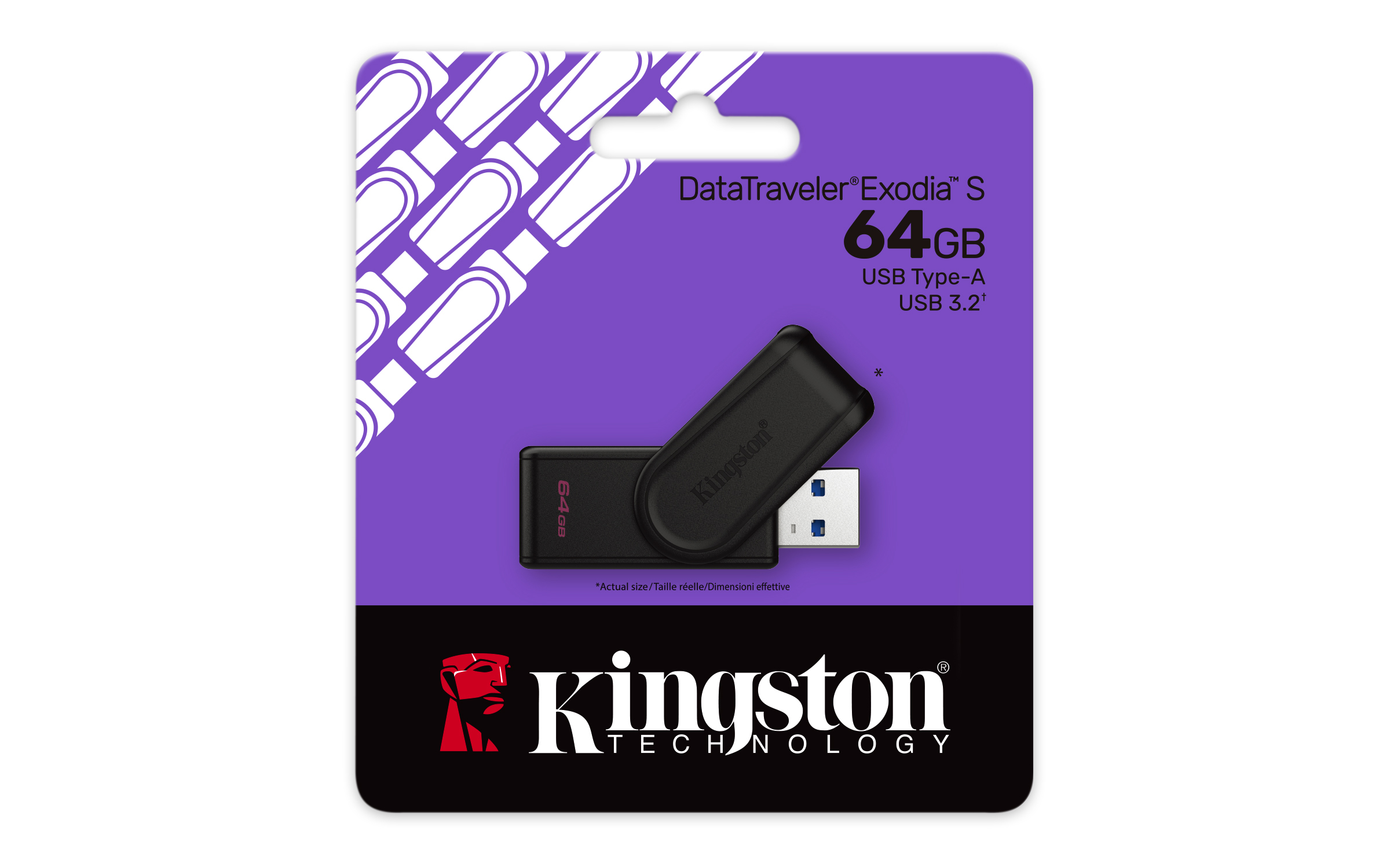 Kingston DataTraveler Exodia S 64 GB pendrive, USB 3.2, fekete 3